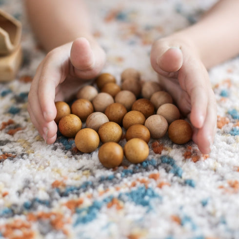 QTOYS - 2 Tone Wooden Balls (Set of 50)